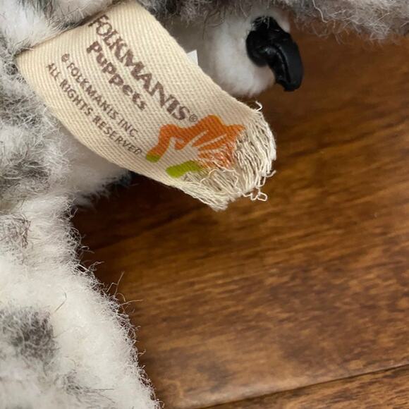 FOLKMANIS Folk Tails Snowy Owl Puppet - Picture 6 of 7